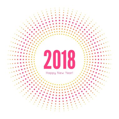 Işınlar ile yuvarlak bayrak.