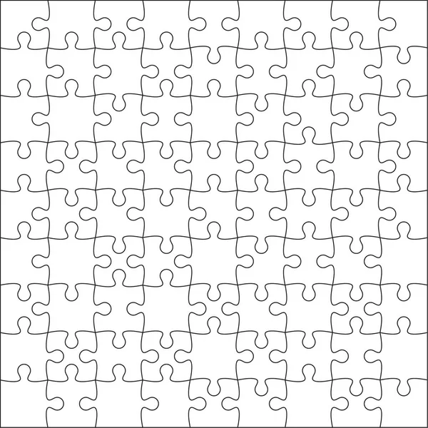 Jigsaw puzzle blank. — Stock Vector