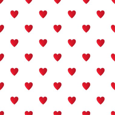 Kırmızı kalpler seamless modeli.