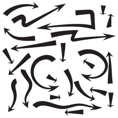 Vektör okları kümesi.