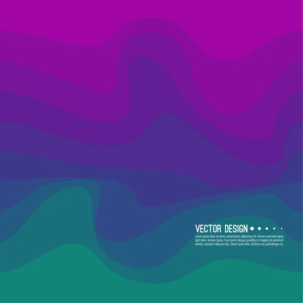 Torz hullám színes textúra. — Stock Vector