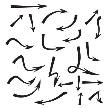 Vektör okları kümesi.