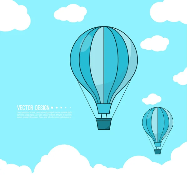 Globo de aire caliente. — Vector de stock