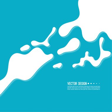 Sıvı formlarla soyut arka plan.