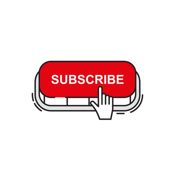 Vector set subscribe button icon. — Stock Vector