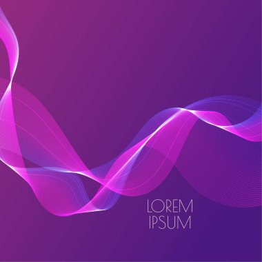 Soyut parlak müzik dalgaları.