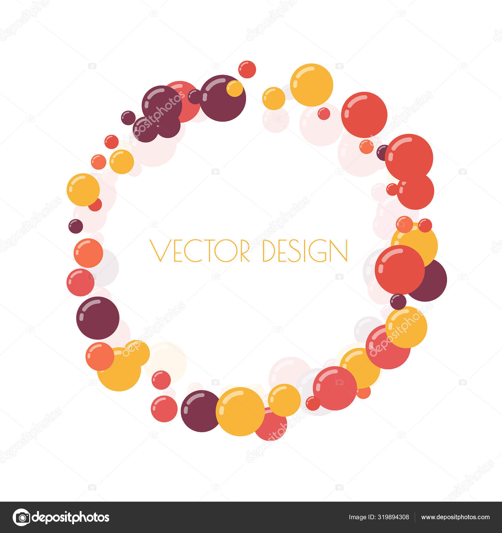 Multicolored round banner Stock Vector by ©sumkinn 319894308