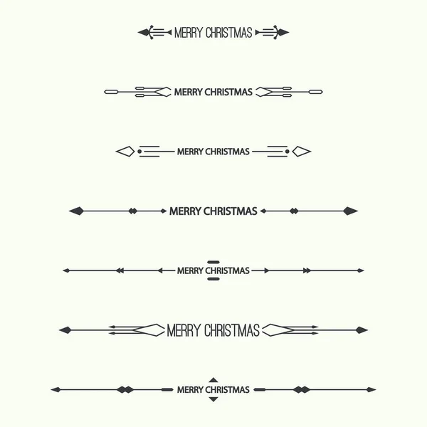 Ensemble de vecteurs diviseurs isolé. — Image vectorielle