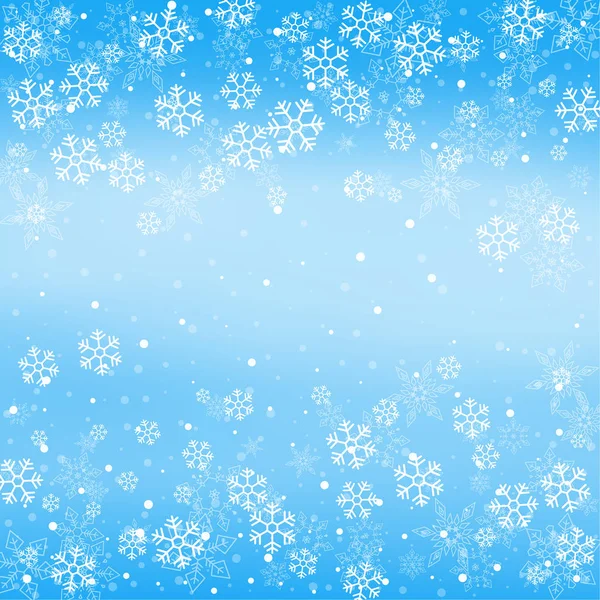 Kerstmis winter blauwe achtergrond — Stockvector