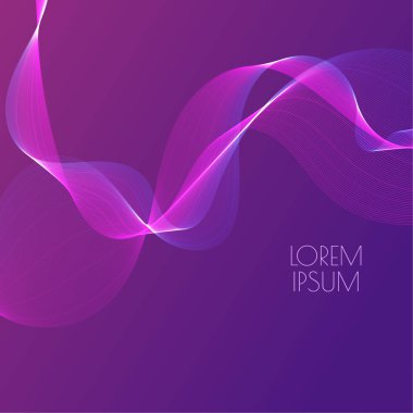 Soyut parlak müzik dalgaları.