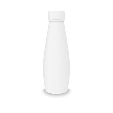 Plastik gerçekçi şişe maketi.