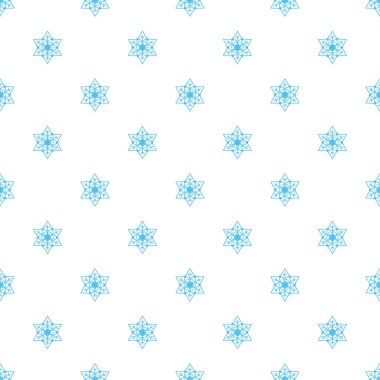 Kar taneleriyle vektör pürüzsüz desen.