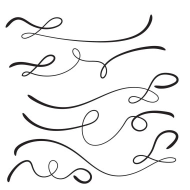 Vector set underline. 