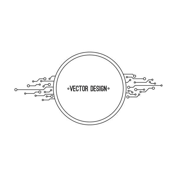 Vektor elektronikus alaplap illusztráció. — Stock Vector