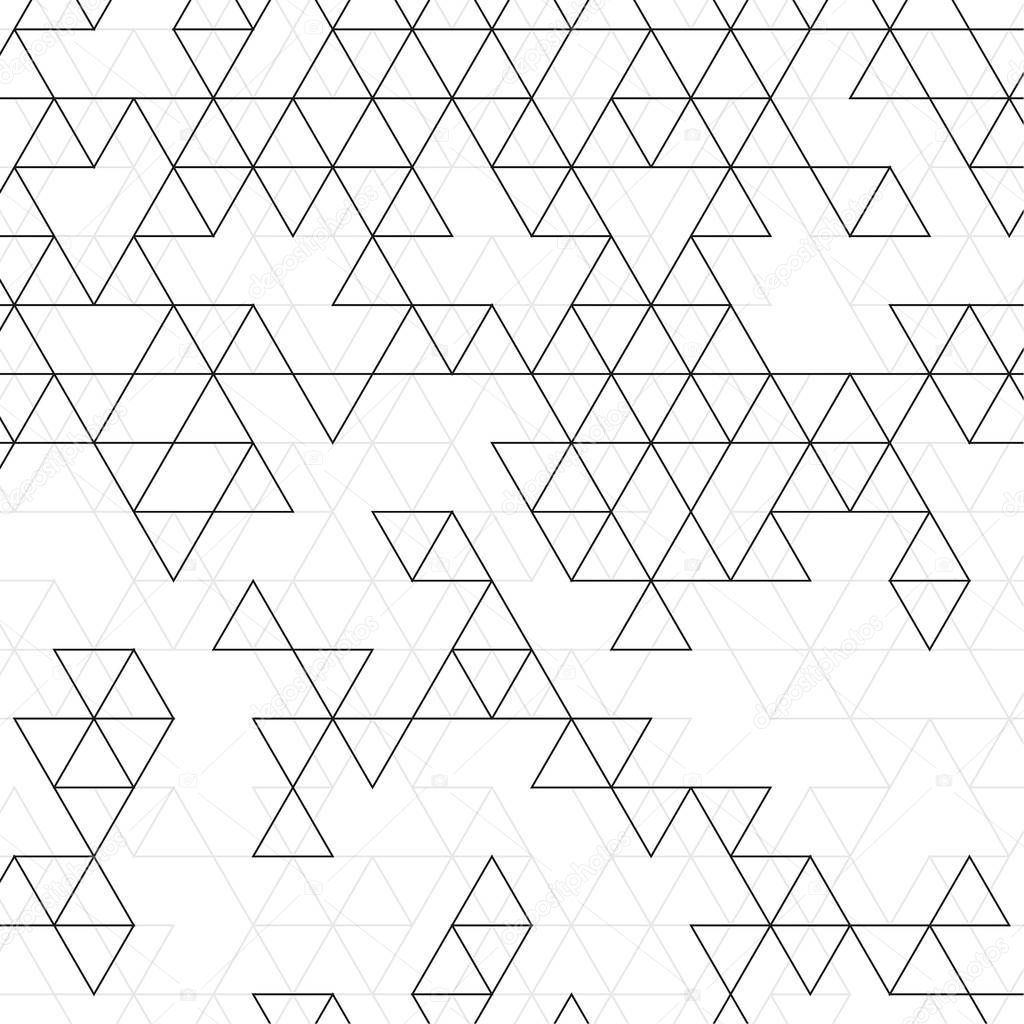 Vector pattern of triangles.