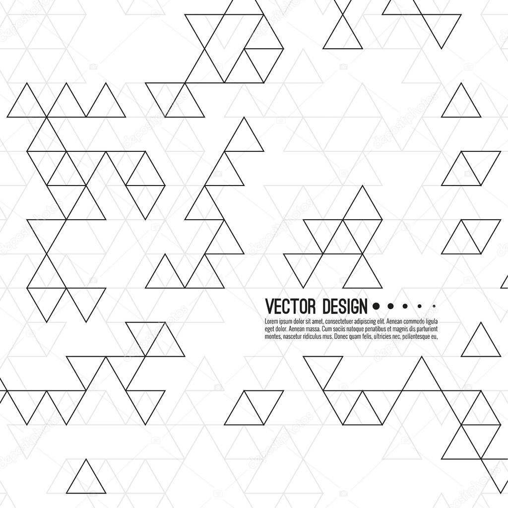 Vector pattern of triangles.