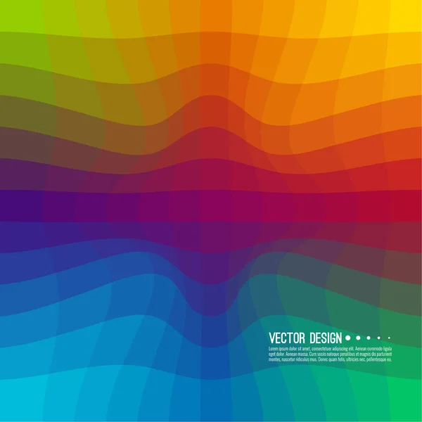 Texture colorée vague déformée . — Image vectorielle