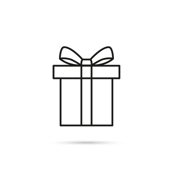 Κουτί δώρου με κορδέλα — Διανυσματικό Αρχείο