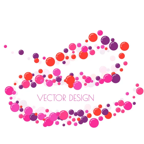 Círculos festivos multicolores — Vector de stock