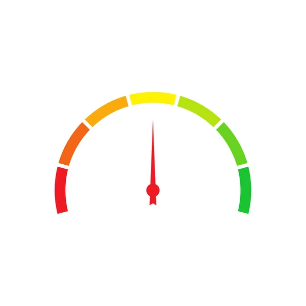 Avaliação do medidor de satisfação do cliente . —  Vetores de Stock