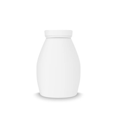 Plastik gerçekçi şişe maketi.