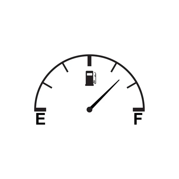 Full fuel gauge icon. — Stock Vector