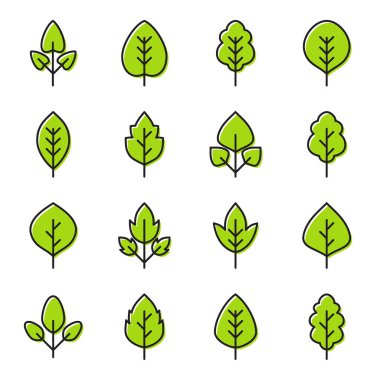 Basit yaprak simgeleri ayarlama