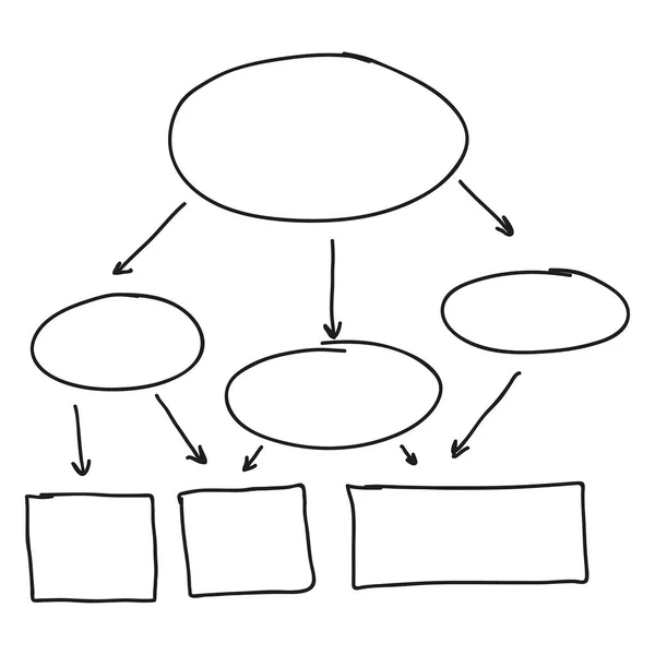 Vecteur de diagramme de flux abstrait — Image vectorielle