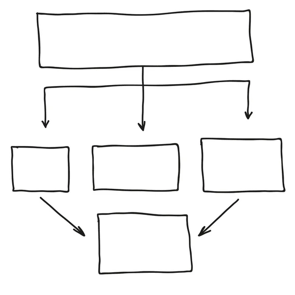 Abstracte vector van de stroomdiagram — Stockvector