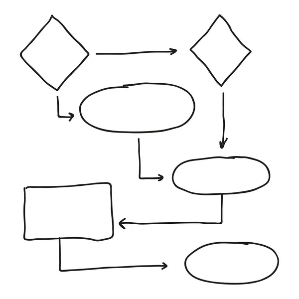 Vector de diagrama de flujo abstracto — Vector de stock