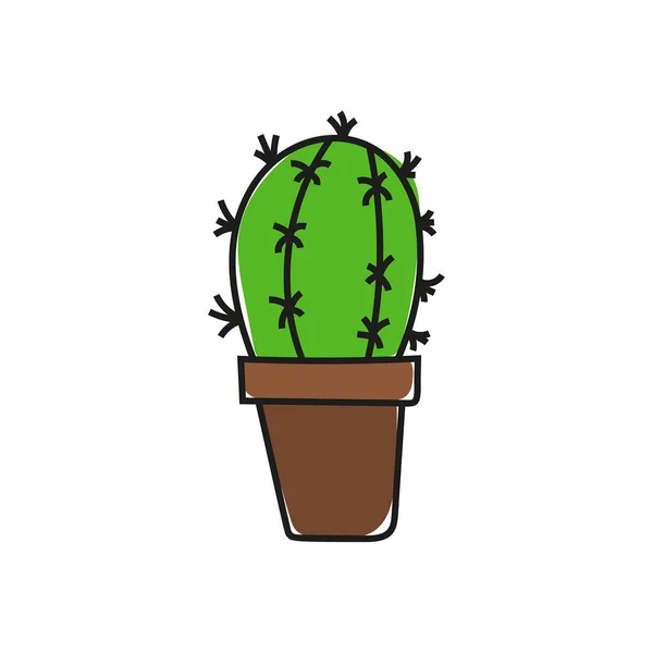 Groene cactusvector. — Stockvector