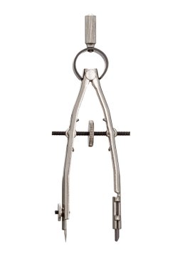 Krom metal ayırıcı beyaz arkaplanda izole edildi