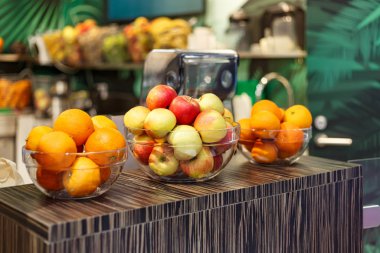 Fresh fruit in a juice shop