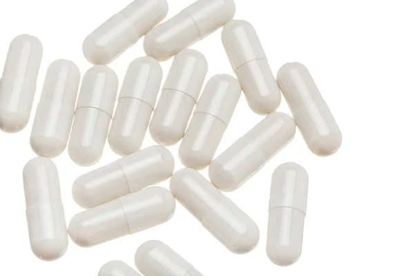 Cápsula de medicina blanca — Foto de Stock