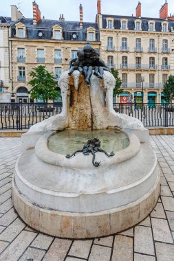 Fountain in the Darcy square in Dijon, Burgundy