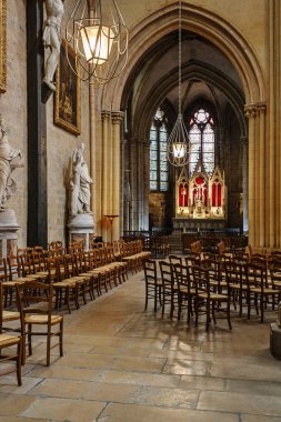 Interior of Cathedral of Saint Benigne in Dijon France  