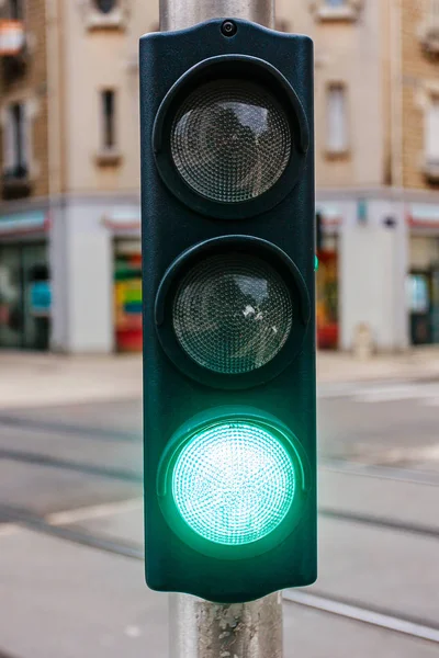 Green light on traffic light