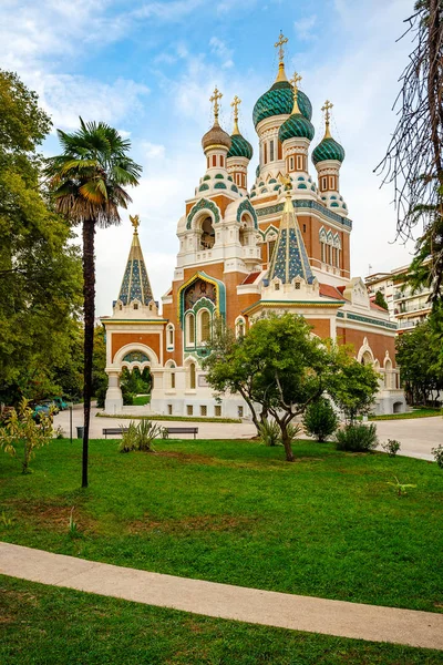 Cattedrale di San Nicola Ortodosso, Nizza, Francia — Foto Stock