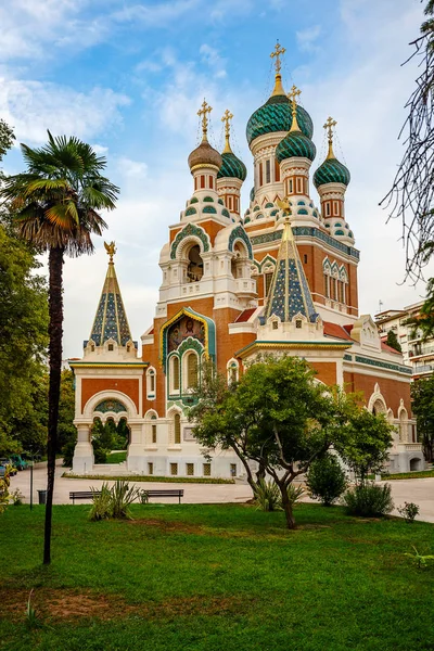 Cattedrale di San Nicola Ortodosso, Nizza, Francia — Foto Stock