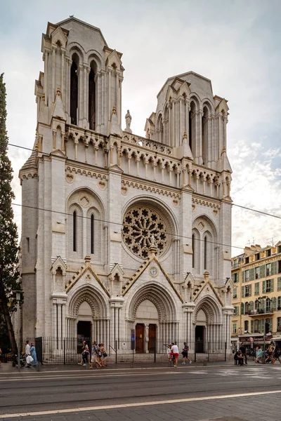 Basilica Notre-Dame, Nice, Cote d 'Azur, França — Fotografia de Stock