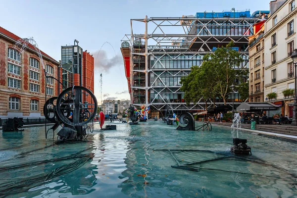 Stravinsky Fountain in Paris — Stock Photo, Image