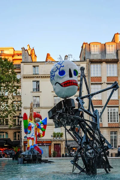 Фонтан Стравинского в Париже — стоковое фото