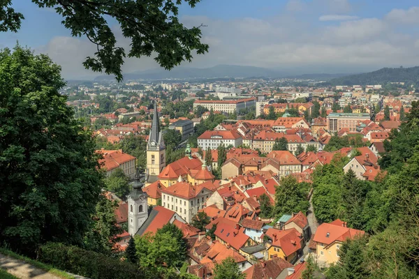 Panorama z Lublaně — Stock fotografie