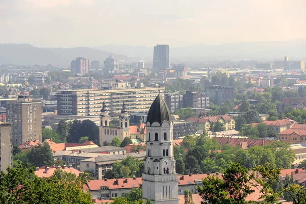 Panorama van Ljubljana — Stockfoto
