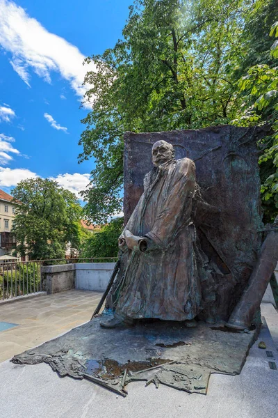 O monumento a Ivan Hribar — Fotografia de Stock
