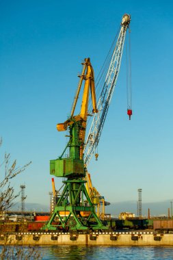 bağlantı noktası kargo vinç Harbor