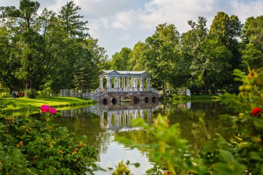 Mermer bridge park tsarskoye Selo, pushkin, Rusya Federasyonu