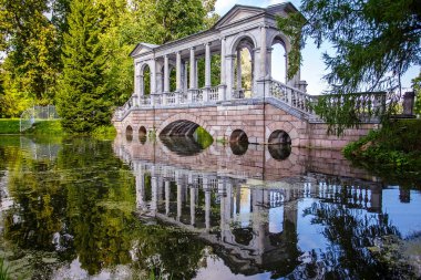 Mermer bridge park tsarskoye Selo, pushkin, Rusya Federasyonu