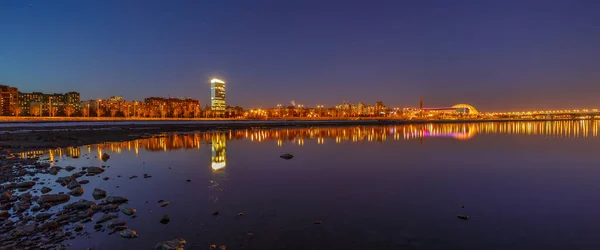 Panorama Del Quartiere Residenziale Dal Golfo Finlandia San Pietroburgo Russia — Foto Stock