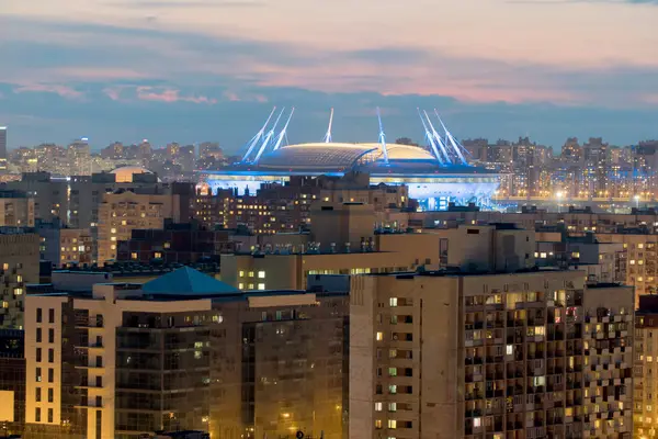 Petersburg Russia New Stadium Zenit Arena View Height — Stock Photo, Image